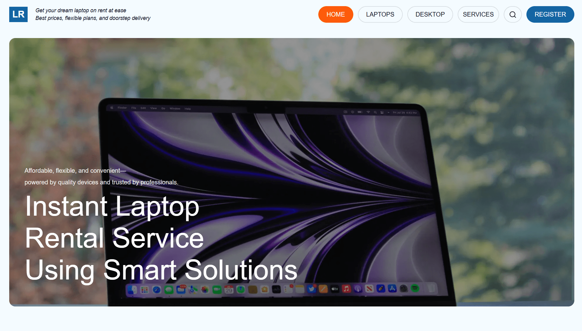 Laptop Rental Template